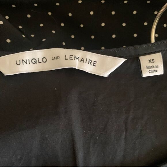 Uniqlo and Lemaire Black Cotton Striped Short Sleeve Top - Picture 6 of 7